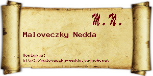 Maloveczky Nedda névjegykártya