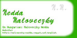 nedda maloveczky business card